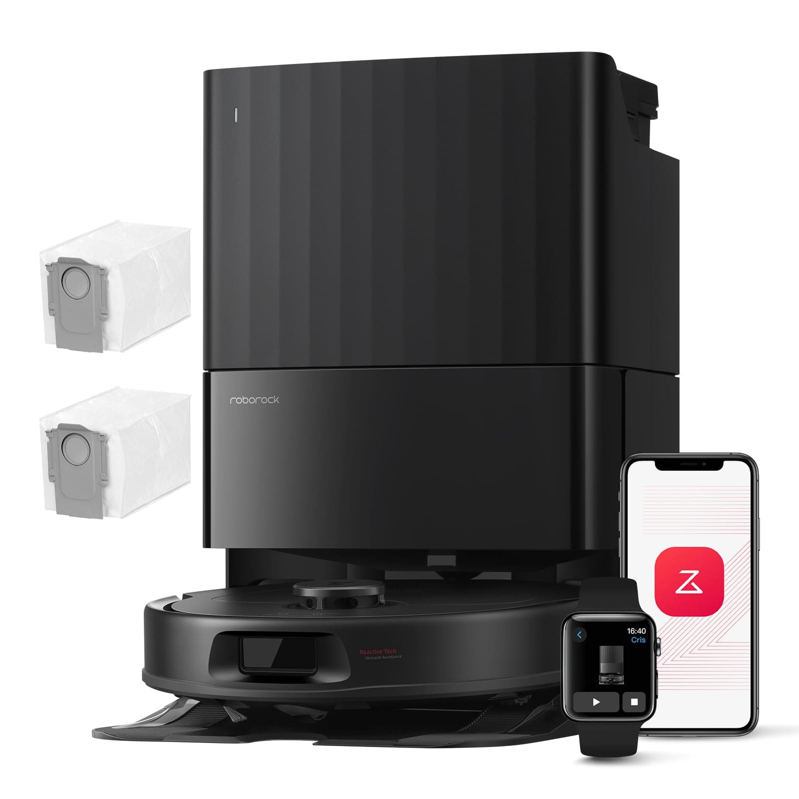 Roborock Qrevo Serie Saugroboter Schwarz mit 8000Pa Saugkraft und Wischfunktion QV 35A Set
Roborock Qrevo Serie Saugrobo